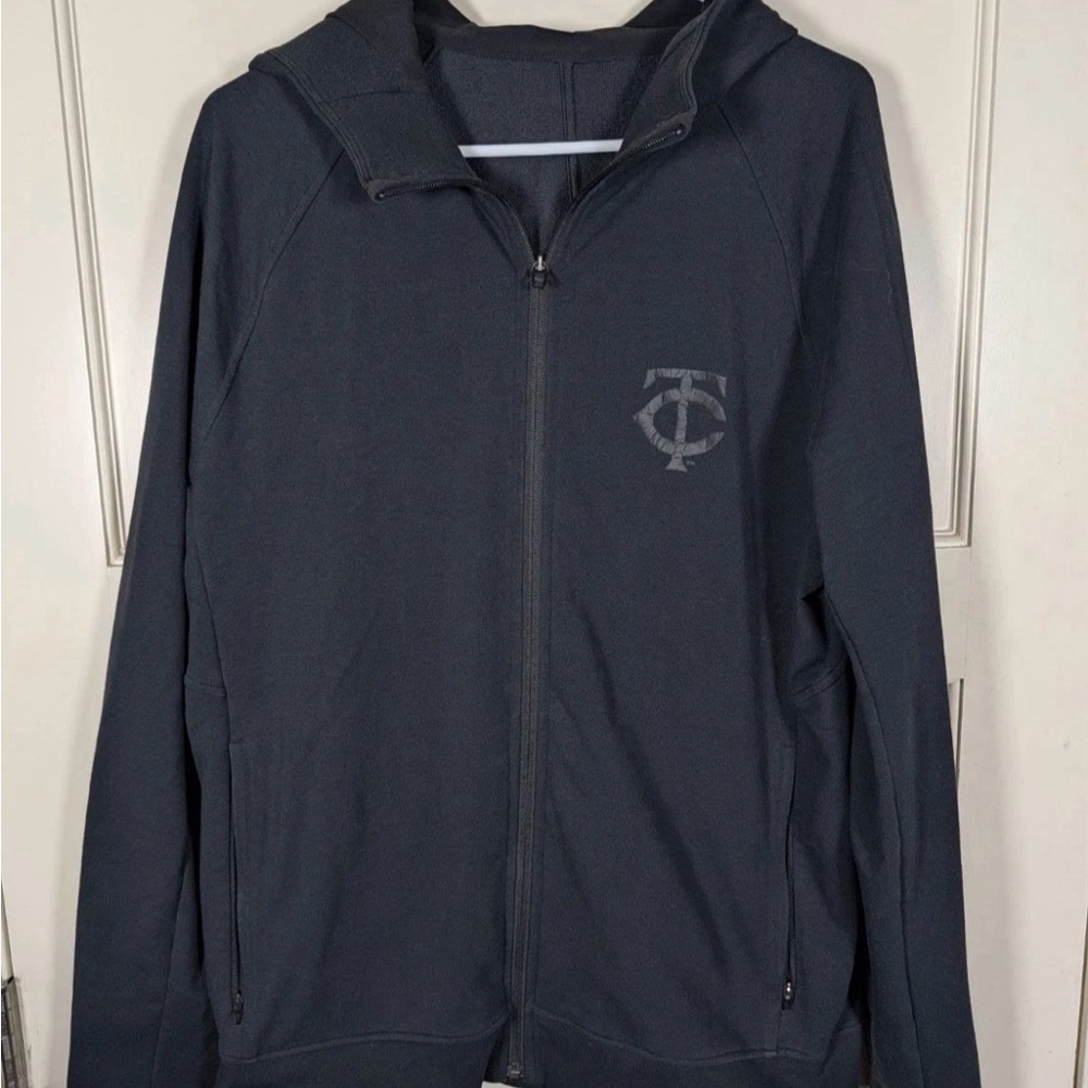 Lululemon City Sweat Hoodie Jacket Minnesota Twins Logo Mens Size XL Black